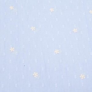 Stoff Baumwolle Plumetis Bonfleur himmelblau