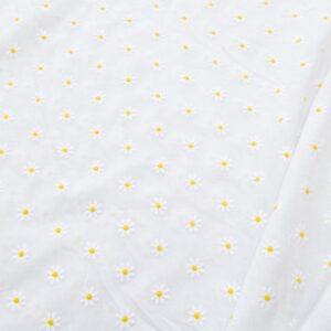 Stoff BW Stickerei Sole Butterblumen