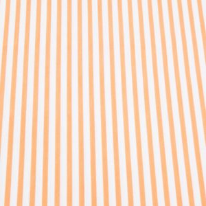 Stoff Baumwolle Popeline Stripo Streifen orange-weiss
