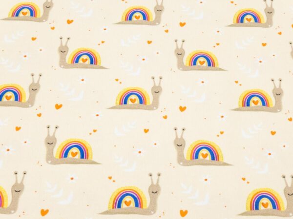 Stoff BW Jersey Rainbow Snake