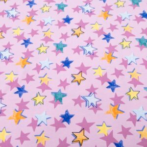 Stoff Jersey Arty Stars Sweet Lilac