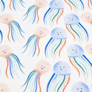 Stoff BW Jersey Ocean Octo