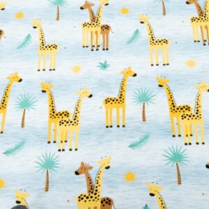 Stoff Jersey Africa Giraffe