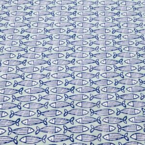 Stoff Baumwolle Jersey Sea life FISCHE