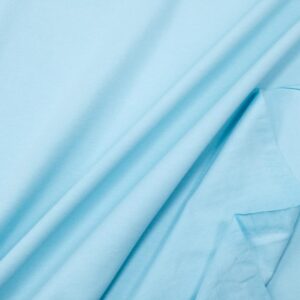 Stoff Baumwolle Elasthan Maxi Uni hellblau