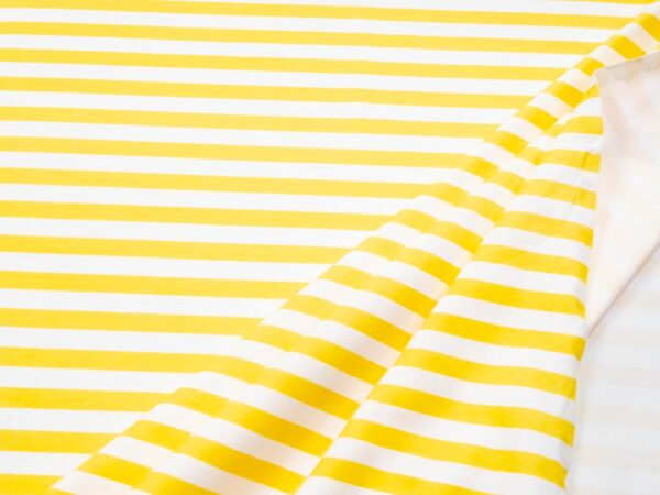 Stoffe BW Jersey Gradient Stripe gelb-weiss