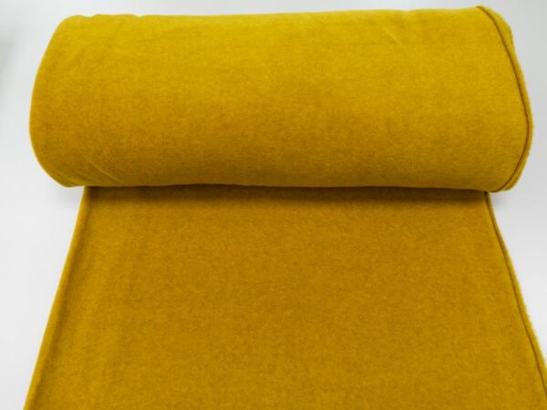 Stoff Fleece meliert Golden Glow-grau – Bild 3