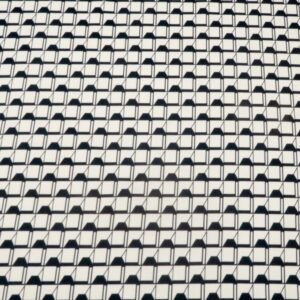 Stoff BWSatin el. Nadine geometrisch