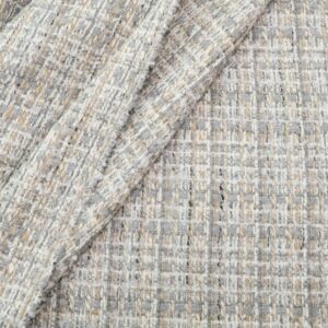 Stoff Chanelstoff Raphael grauweissbeige
