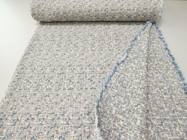 Stoff Chanel AUDREY BLAU-WEISS-GELB-ROT – Bild 3