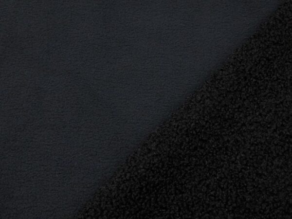 Stoff Fleece Teddy SCHWARZ – Bild 2