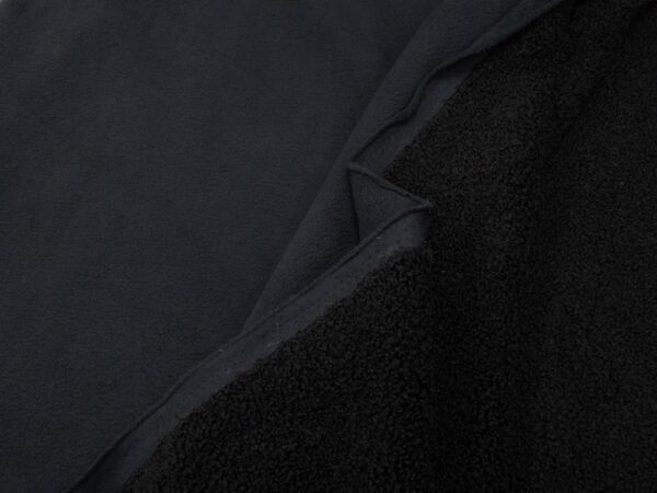 Stoff Fleece Teddy SCHWARZ – Bild 3