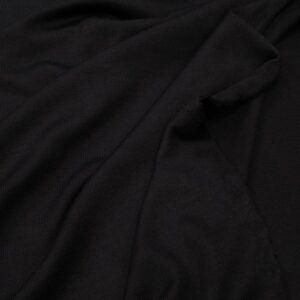 Stoff Merino Maglia schwarz