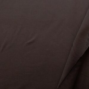 Stoff Soft Sweat aufgeraut schokoladenbraun