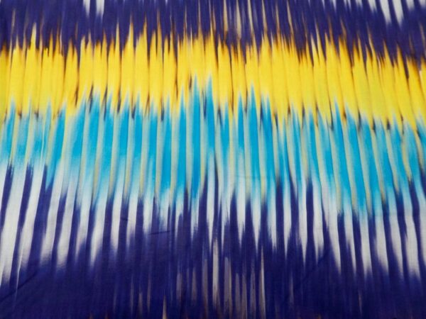Stoff BW Keola BATIK GELB/VIOLETT