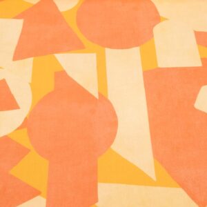 Stoff Baumwolle Papertouche Lilou Geometry Artwork orange