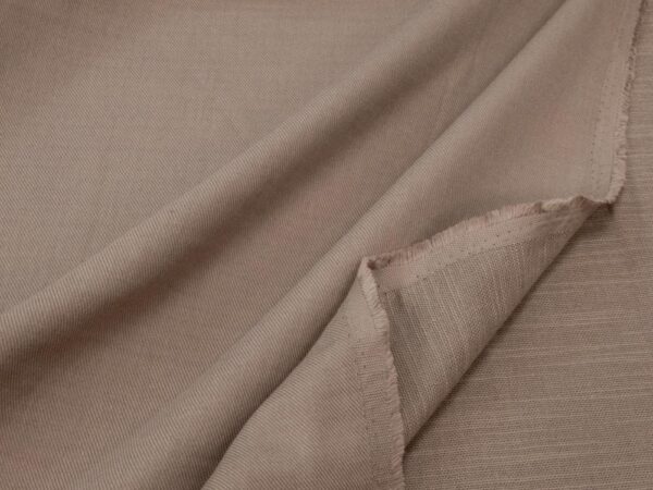 Stoff Baumwolle Double Twill Cello milchkaffebraun – Bild 2