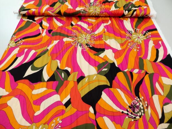 Stoff Vi Lou 60's Flower – Bild 2