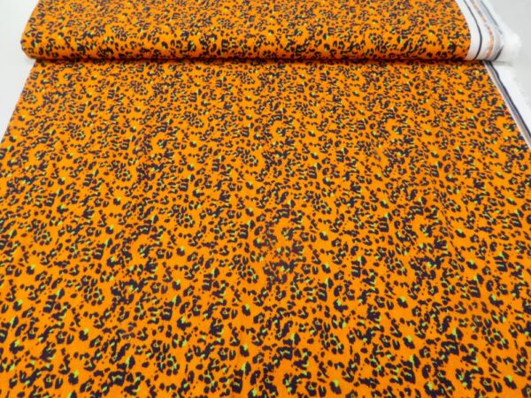 Stoff Viskose Bragi Leo orange – Bild 3