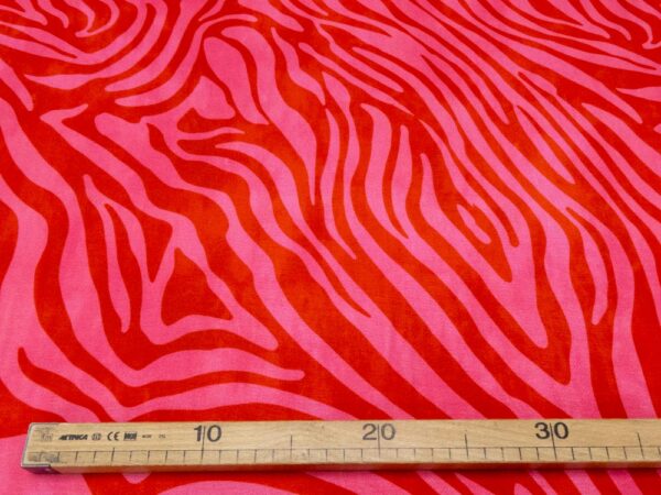 Stoff Viskosejersey Emily Zebra pink-rot – Bild 4