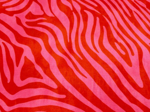 Stoff Viskosejersey Emily Zebra pink-rot