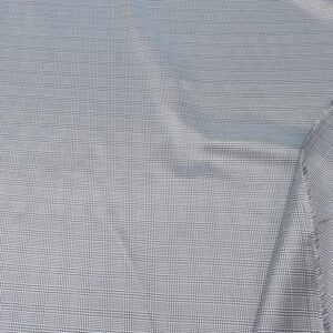 Stoff Futter Glencheck schwarz weiss