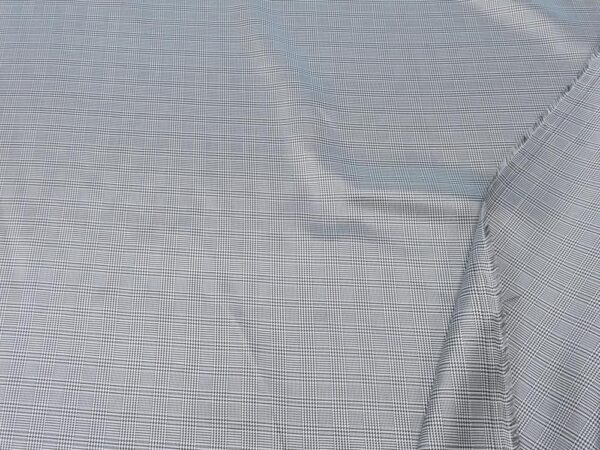Stoff Futter Glencheck schwarz weiss