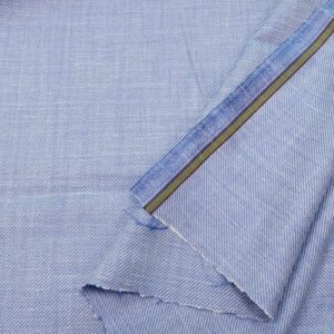 Stoff Sommerwolle Twill Wo/Silk/Linen meliert DUSK BLUE