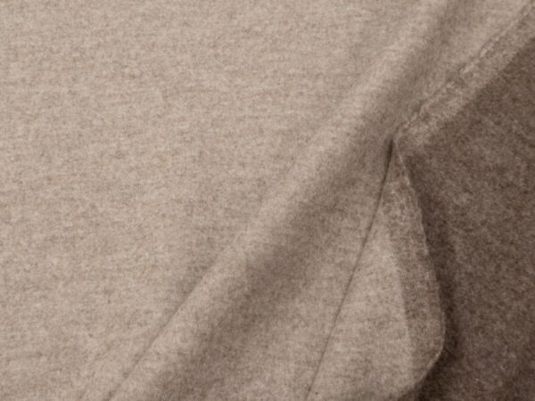 Stoff Wollgewebe supersoft Pure Wool beige-braun