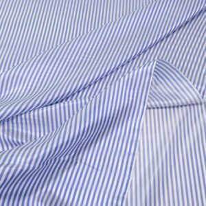 Stoff Futterstoff Streifen blau-weiss