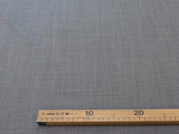 Stoff Wollgewebe Fil-a-fil grau – Bild 4