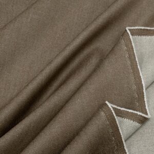Stoff Wolldenim Shitake beige meliert