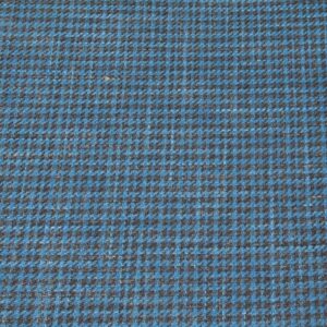 Stoff Hahnentritt Summertime türkis-braungrau Loro Piana