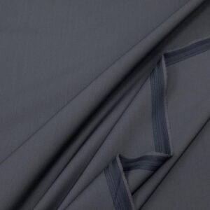 Stoff Wolle Gabardine knitterfrei mausgrau