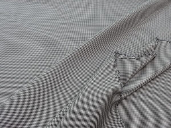 Stoff Merino Wool S'110 Hahnentritt Mini schwarz weiss – Bild 2