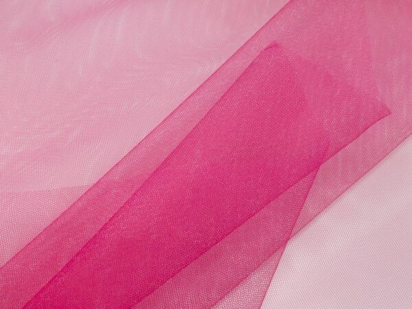 Stoff Tüll grob pink dunkel - schwer entflammbar – Bild 2