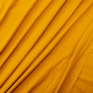 Stoff Viskose Elastic Jersey uni Golden Orange