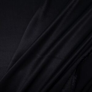 Stoff Viskose Satin uni schwarz