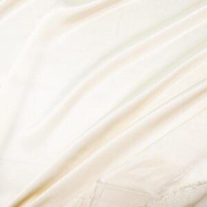 Stoff Viskose Satin uni ecru