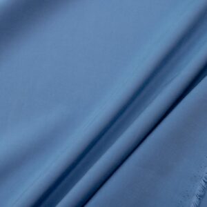 Stoff Viskose uni sanded washed Blue Shadow