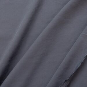 Stoff Viskose uni sanded washed mittelgrau