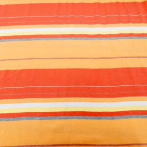 Stoff Elastic Jersey Streifen MIX Papaya