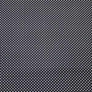 Stoff BW Druck Punkte Ökotex schwarz