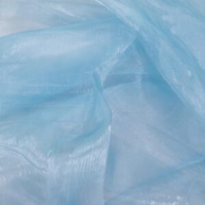 Stoff Organza hellblau