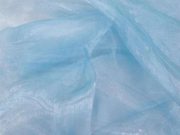 Stoff Organza hellblau
