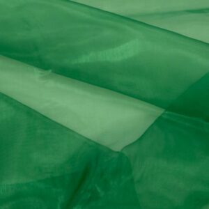 Stoff Organza grün