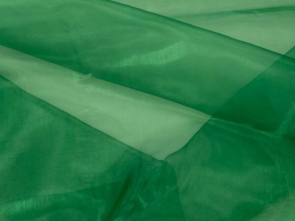 Stoff Organza grün