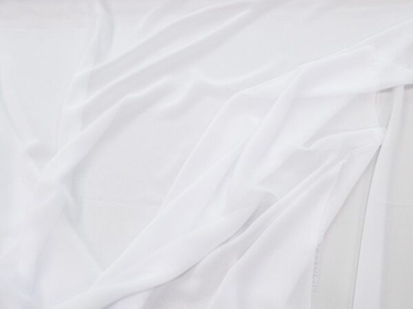 Stoff Chiffon PE weiss