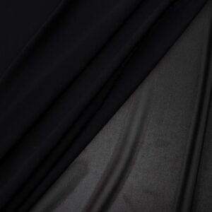 Stoff Chiffon schwarz (h)