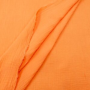 Stoff Double Gauze Melon